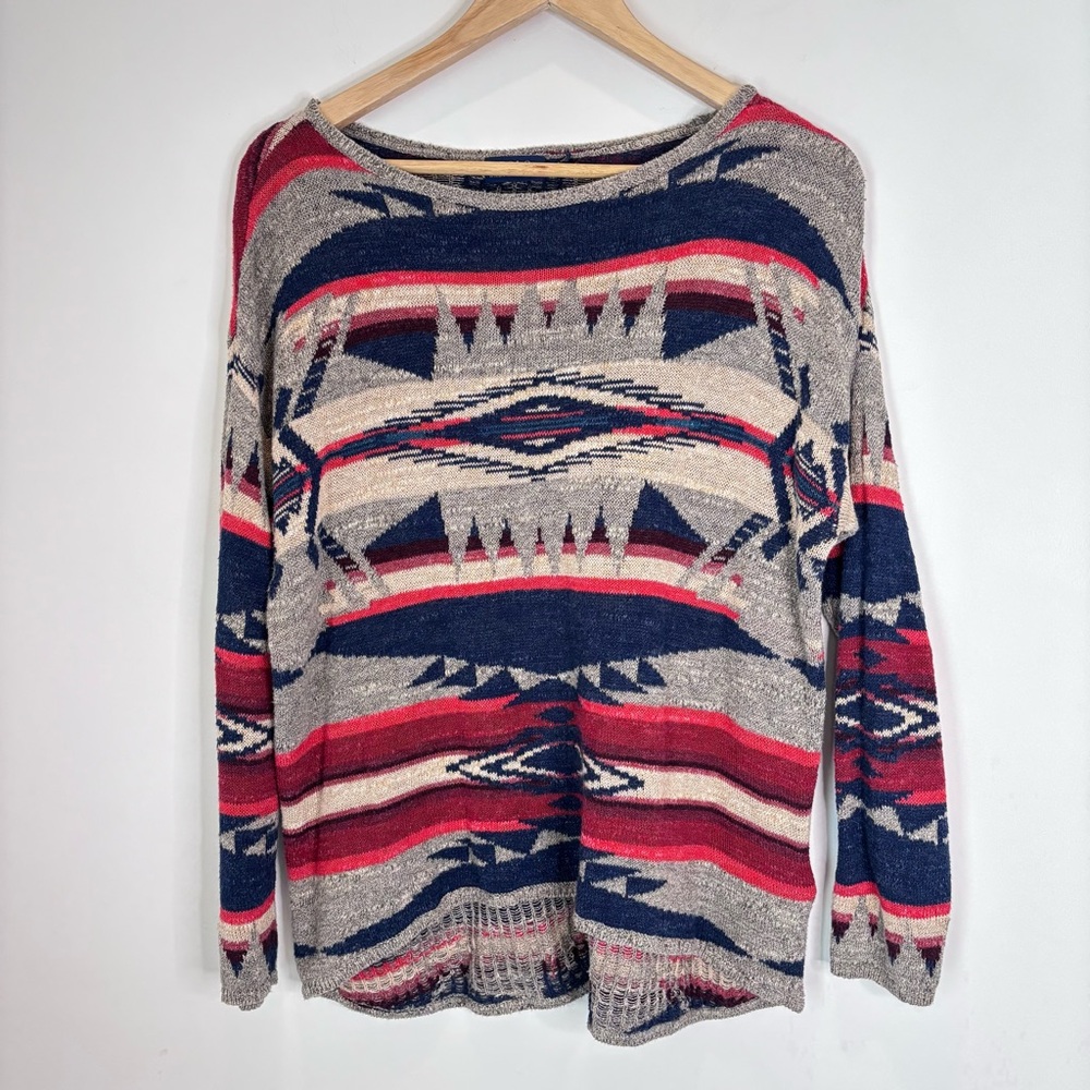 Polo Ralph Lauren Aztec Southwestern Knit Pull Over Small-Medium C22